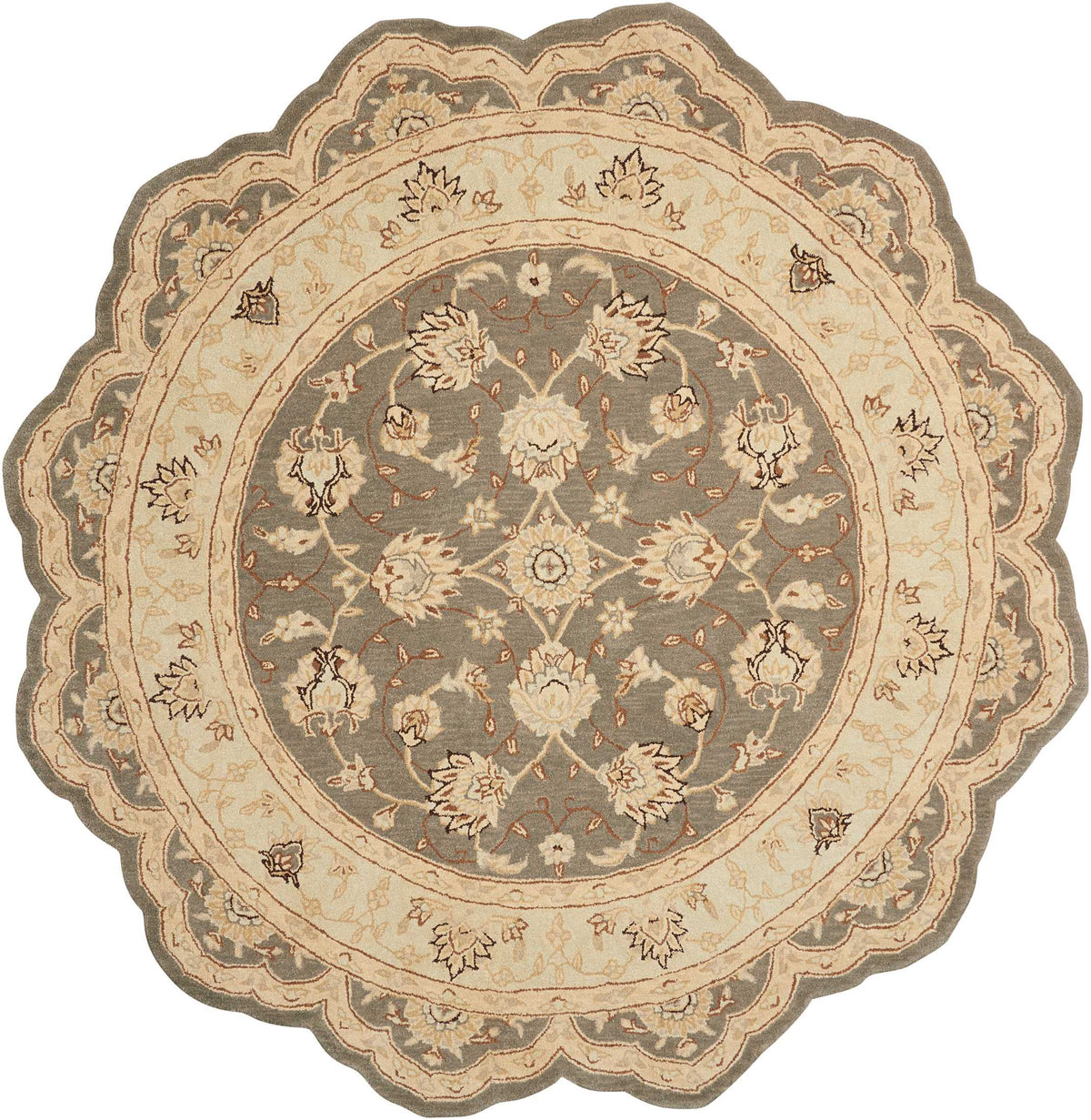 Heritage Hall HE28 Slate Rug - Free Form
