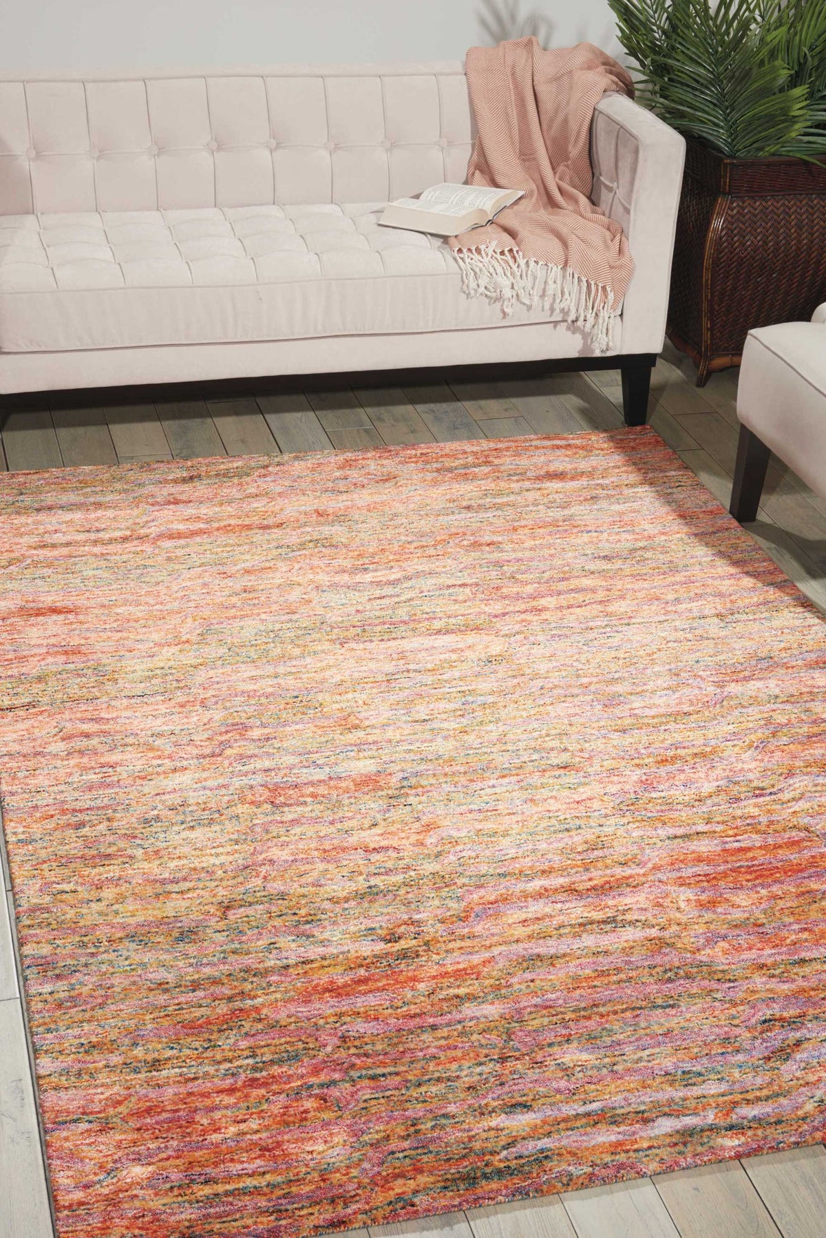 Gemstone GEM01 Fire Opal Rug - room scene