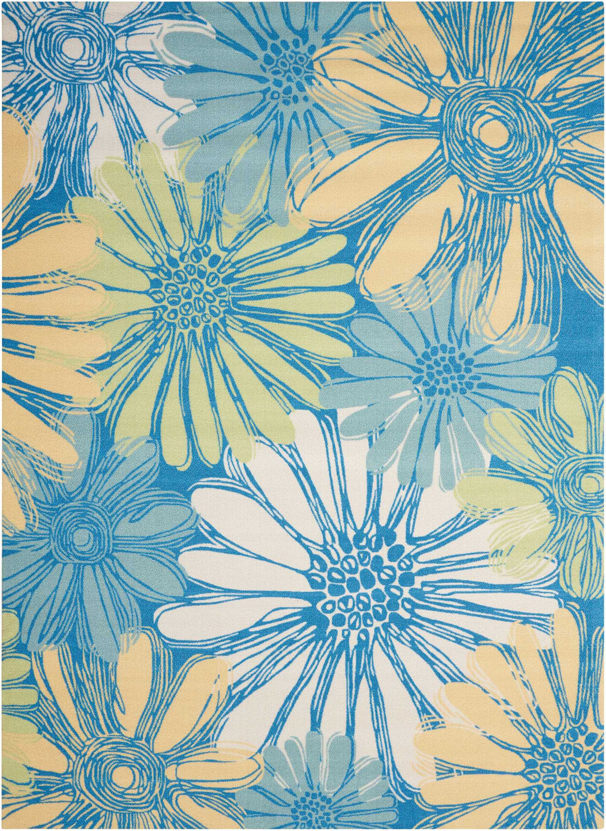 Home & Garden RS022 Blue Rug - Rectangle