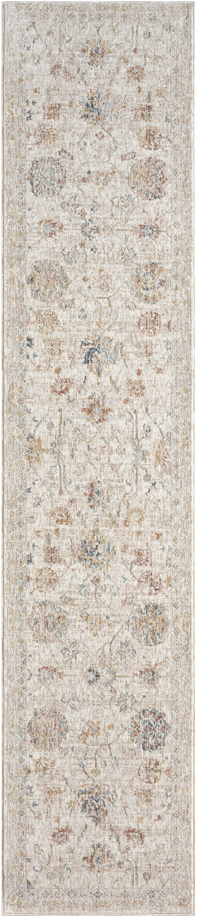 Antique Fusion ANF04 Ivory Multicolor Rug - Runner
