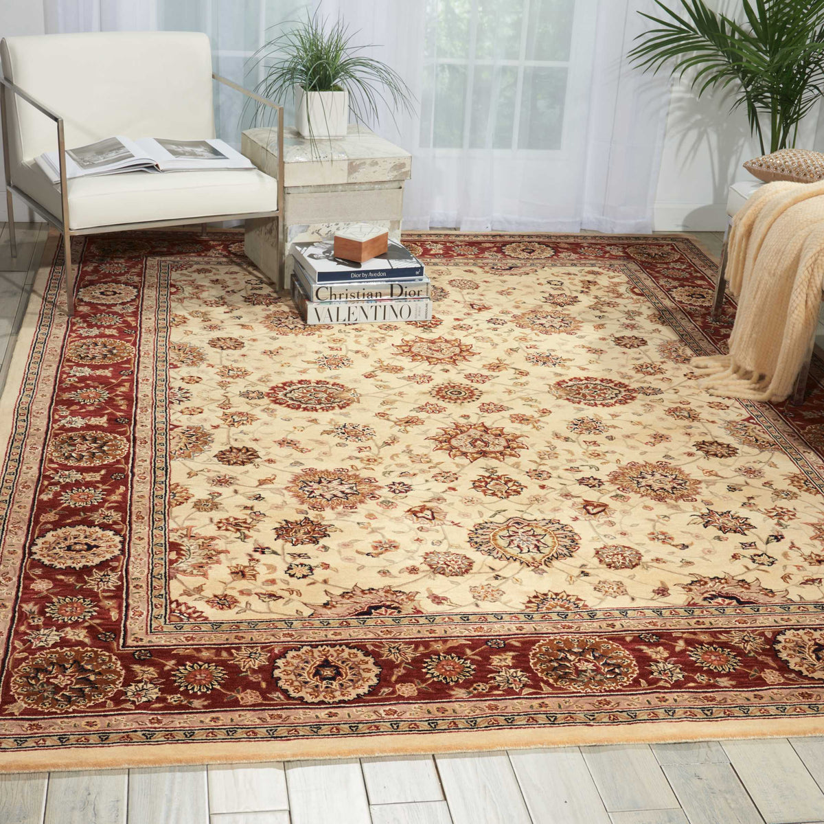 Nourison 2000 2204 Ivory Rug - room scene