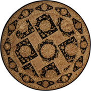 Nourison 3000 3107 Black Rug - Round
