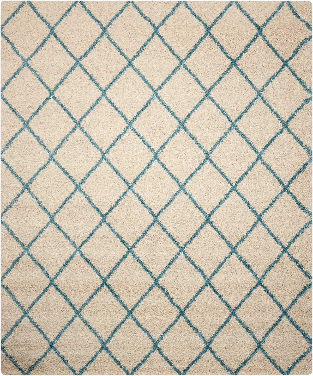 Brisbane BRI08 Ivory Aqua Rug - Rectangle