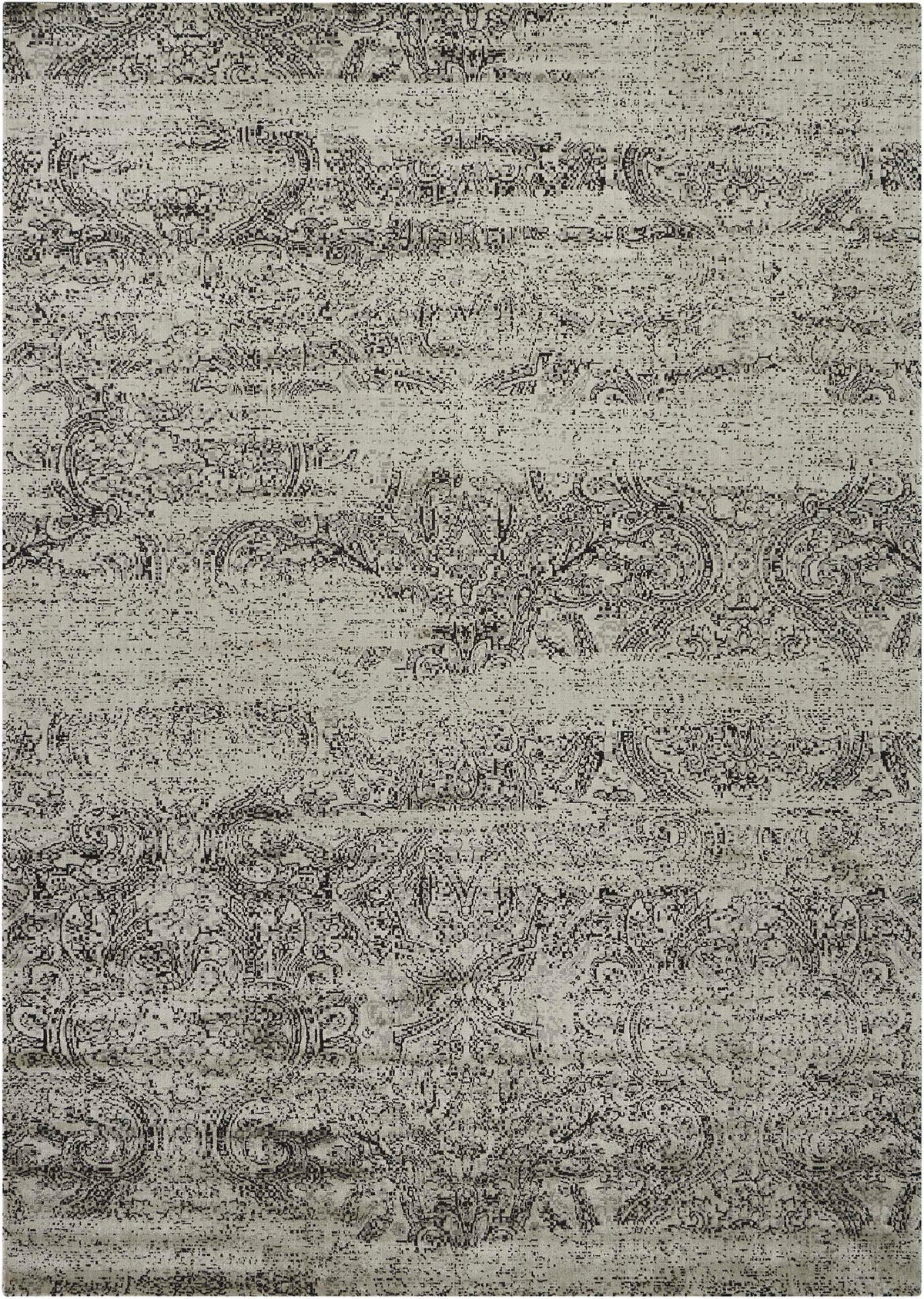 Luminance LUM11 Ivory Black Rug - Rectangle