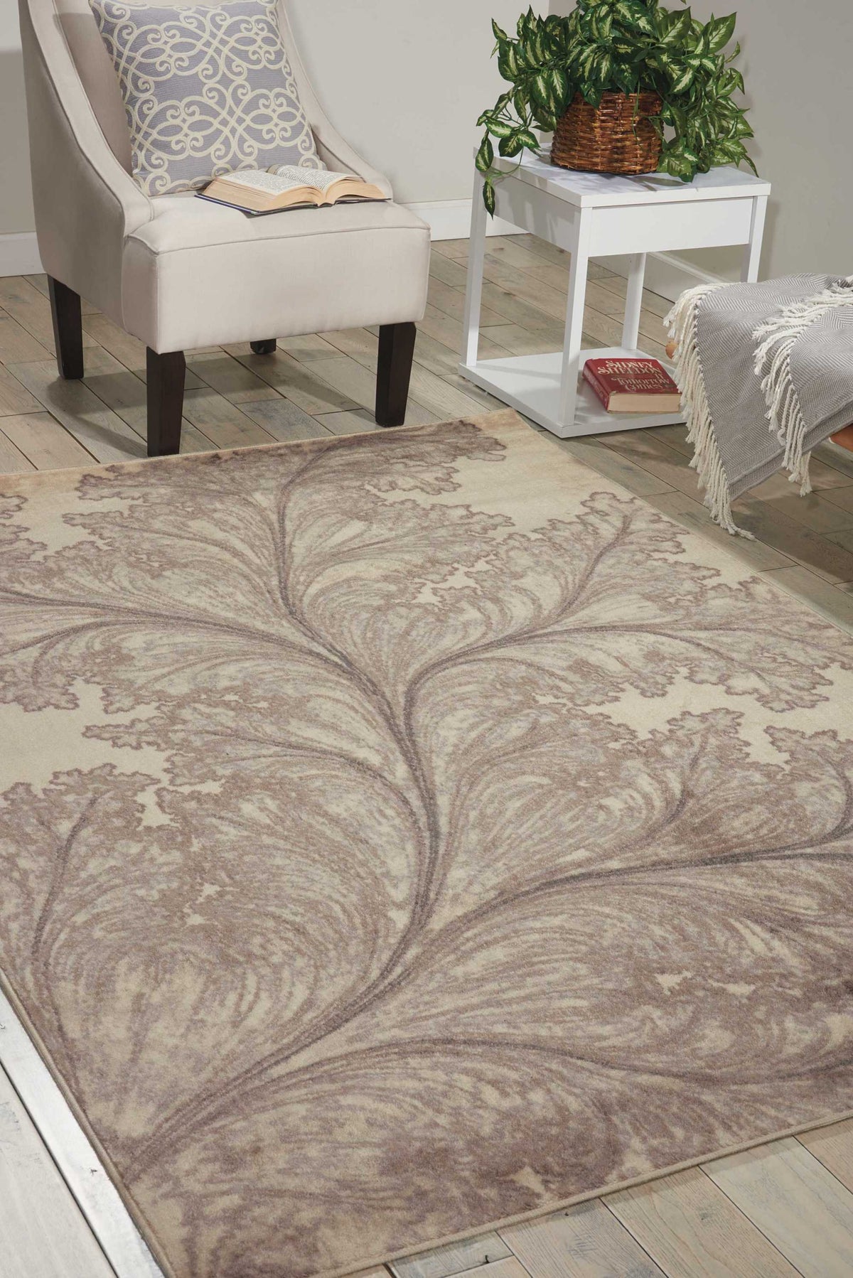 Utopia UTP04 Ivory Rug - room scene