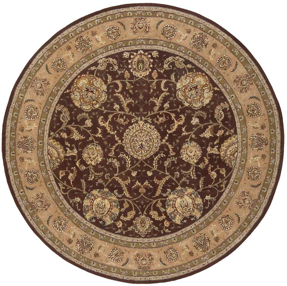 Nourison 2000 2206 Brown Rug - Round