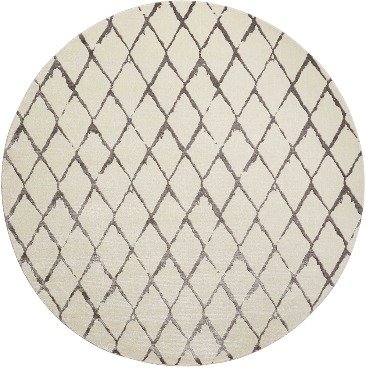 Twilight TWI15 Ivory Grey Rug - Round