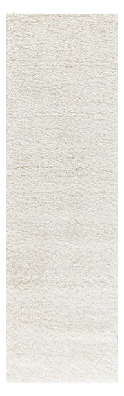 Malibu Shag MSG01 Ivory Rug - Runner