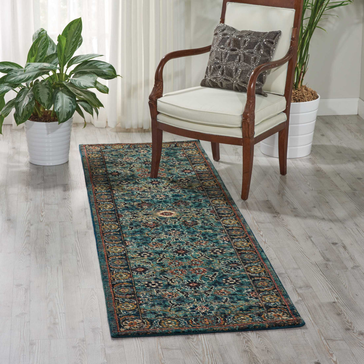 Nourison 2020 NR207 Marine Rug - room scene