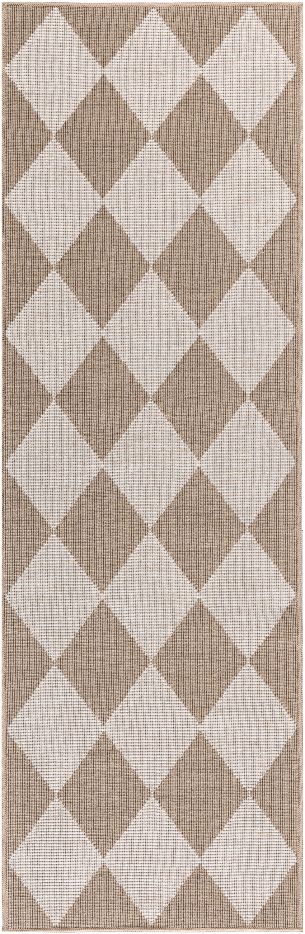Washable Modern Jute MDJ01 Natural Ivory Rug - Runner