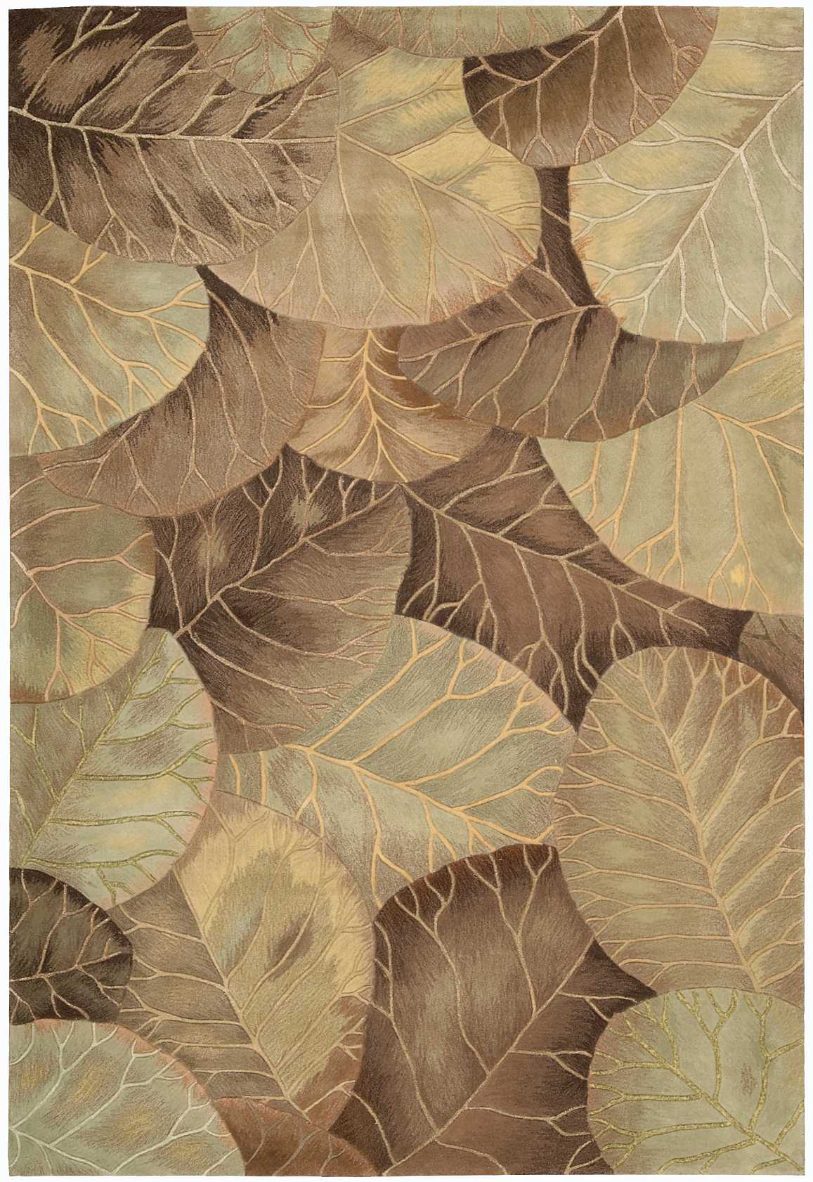 Tropics TS12 Brown Green Rug - Rectangle