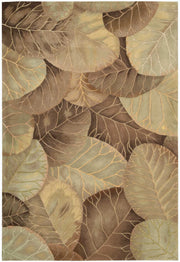 Tropics TS12 Brown Green Rug - Rectangle