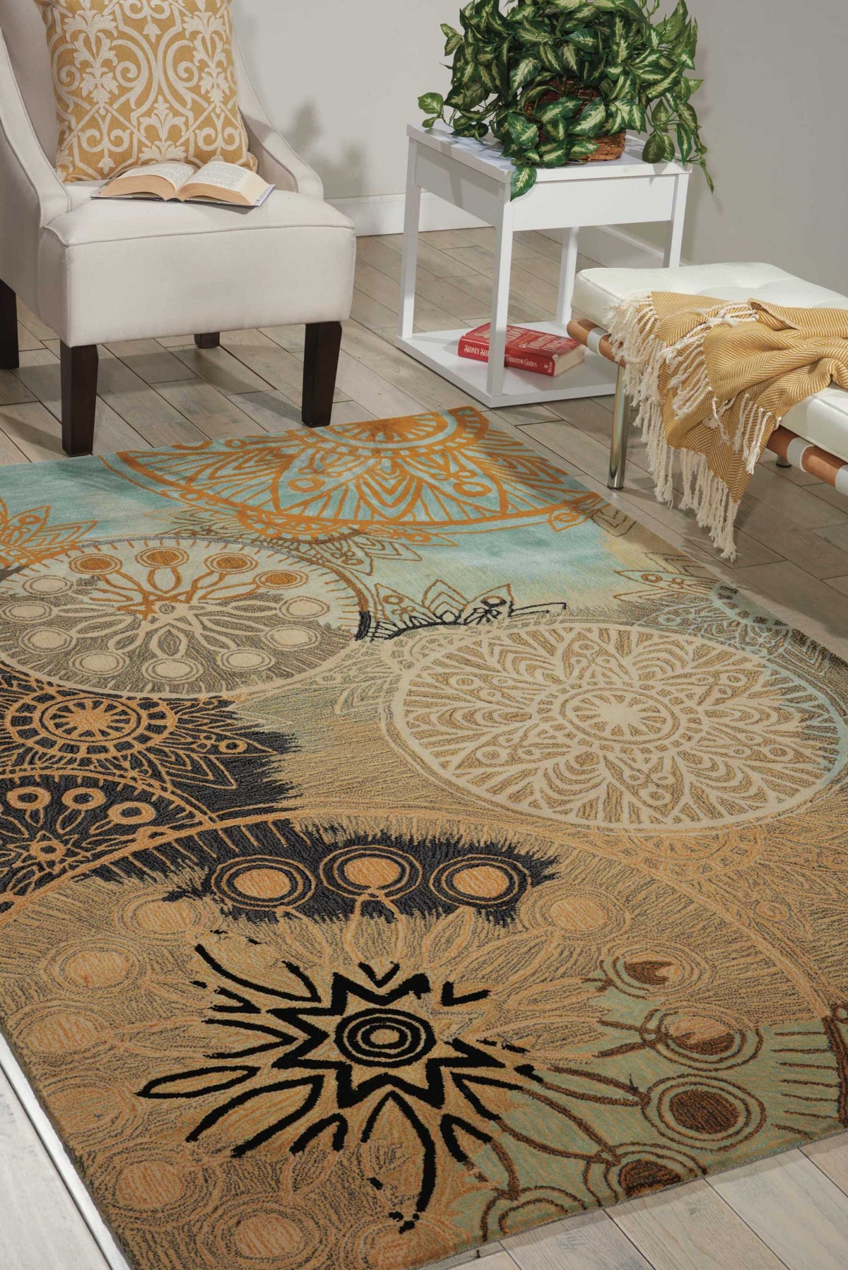 Contour CON45 Multicolor Rug - room scene