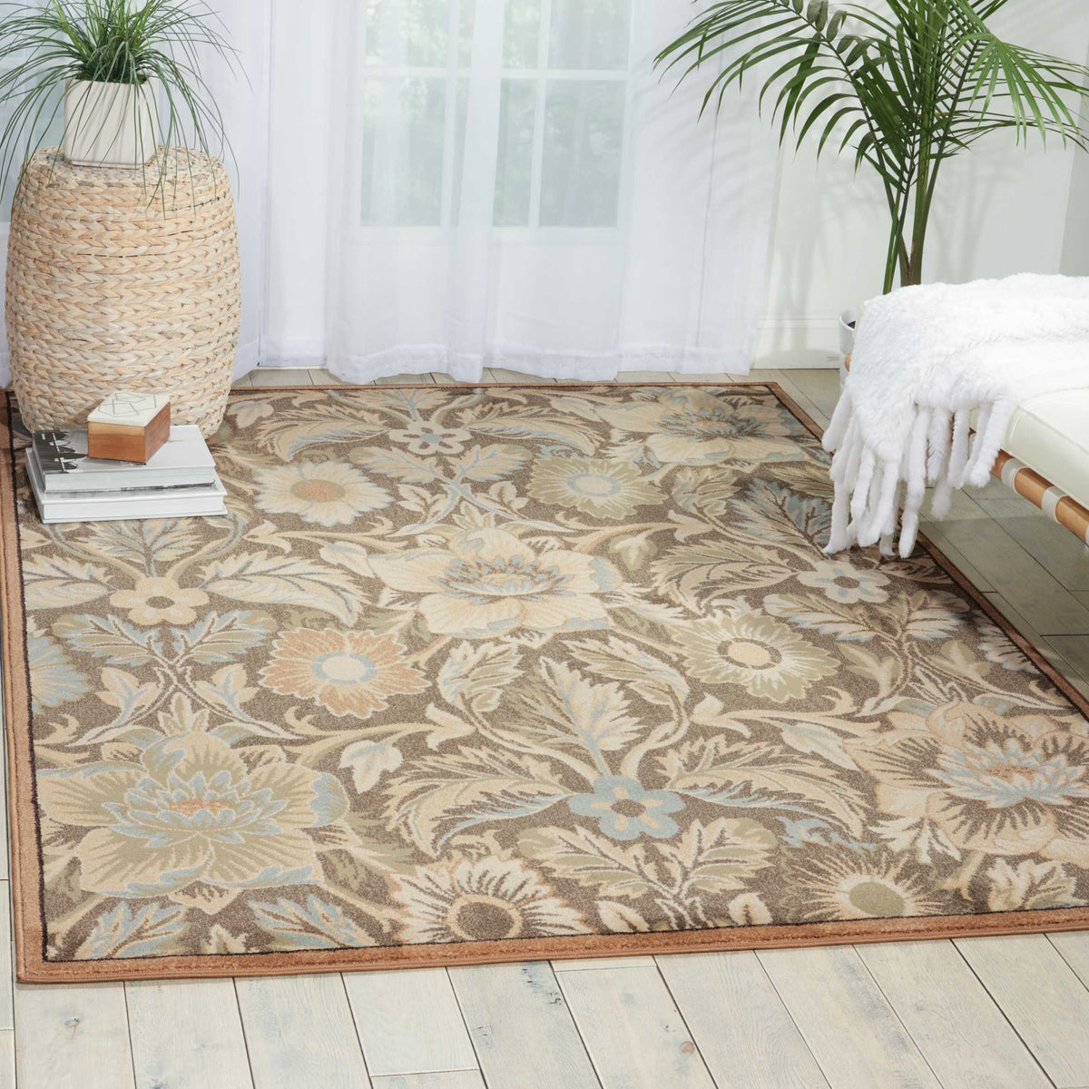 Walden WAL02 Grey Rug - room scene