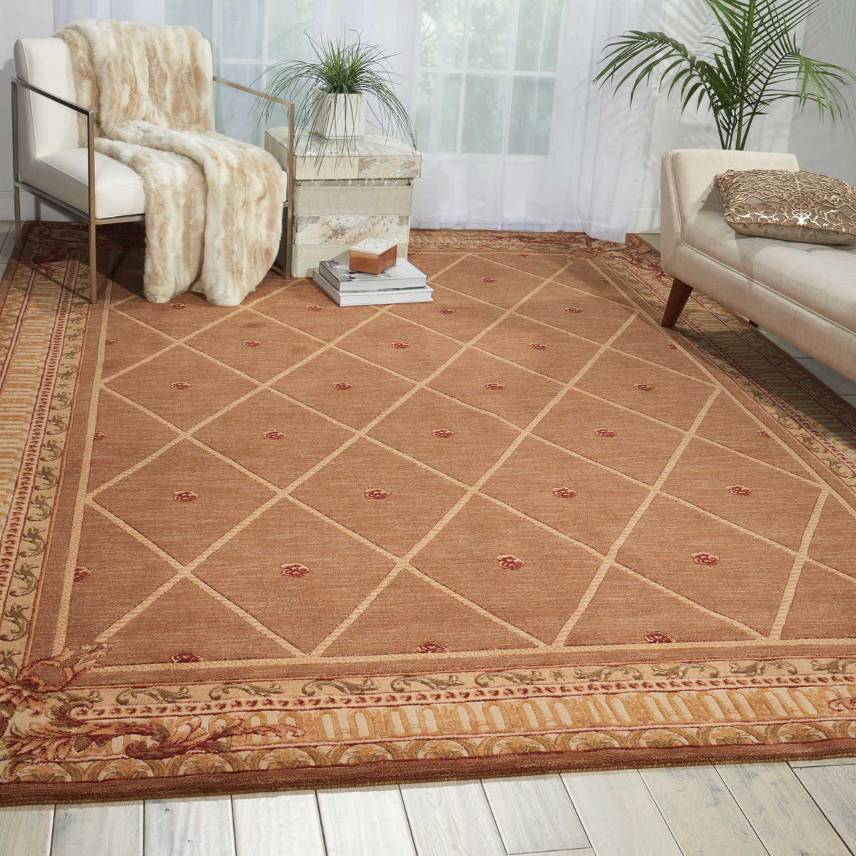 Ashton House AS03 Cocoa Rug - room scene