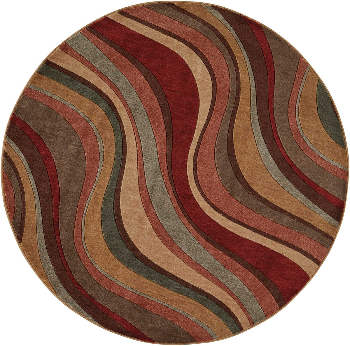 Somerset ST81 Multicolor Rug - Round