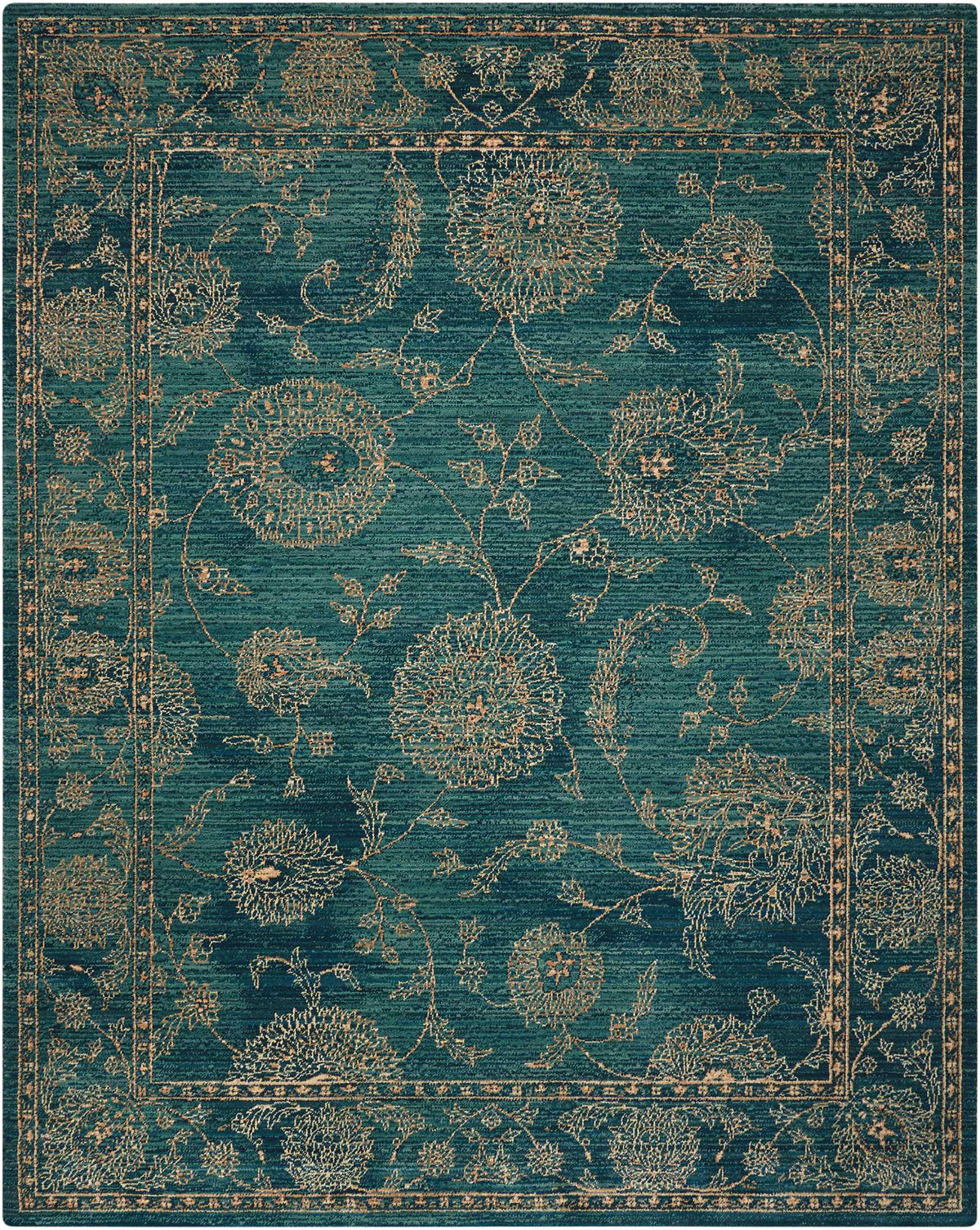 Nourison 2020 NR202 Teal Rug - Rectangle