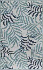 Garden Oasis GOA01 Blue Rug - Rectangle