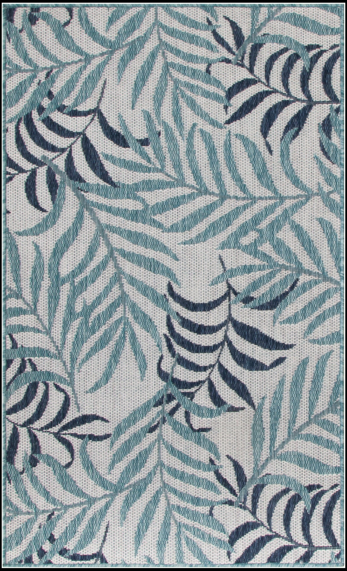 Garden Oasis GOA01 Blue Rug - Rectangle
