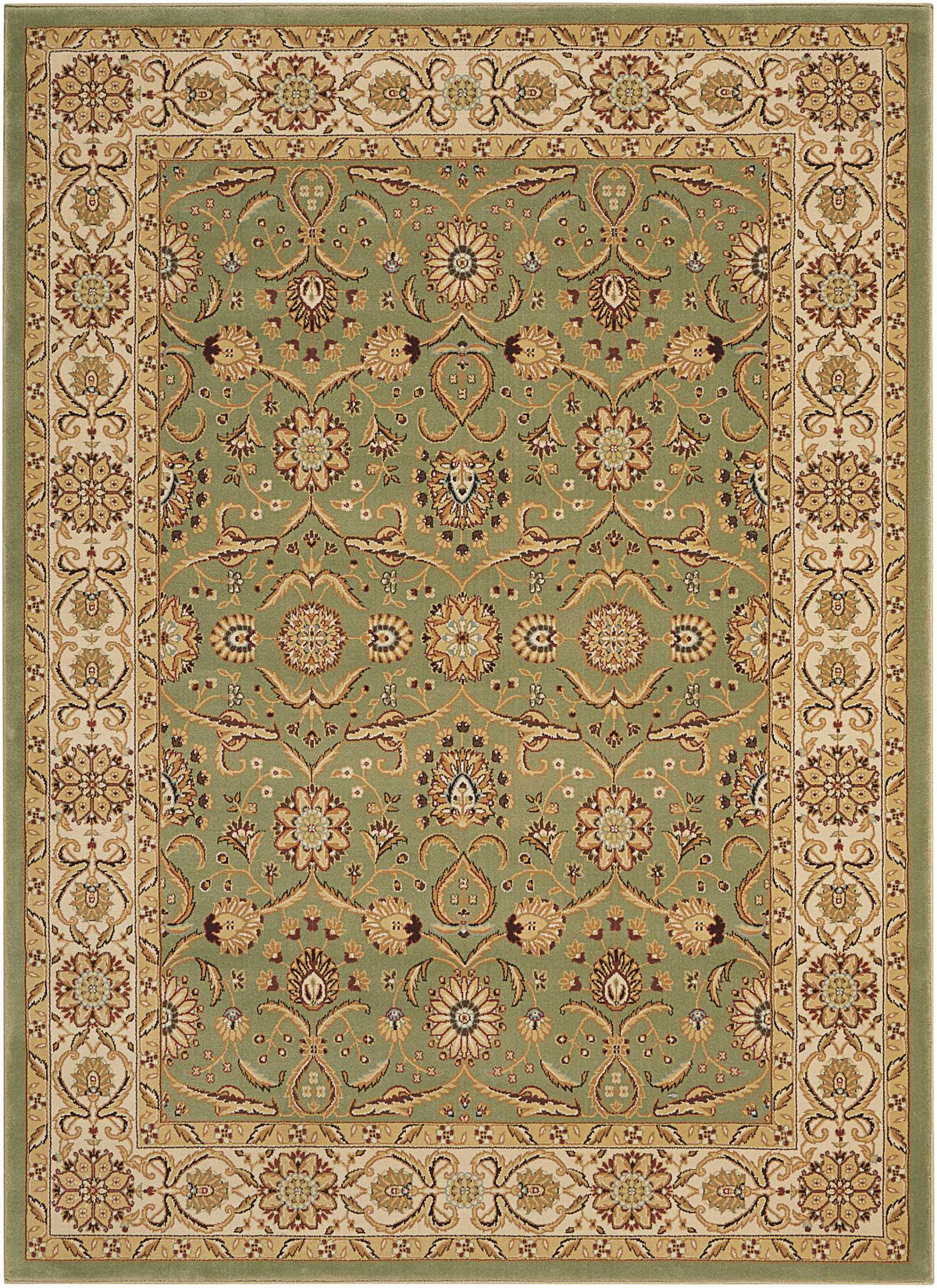 Persian Crown PC001 Green Rug - Rectangle