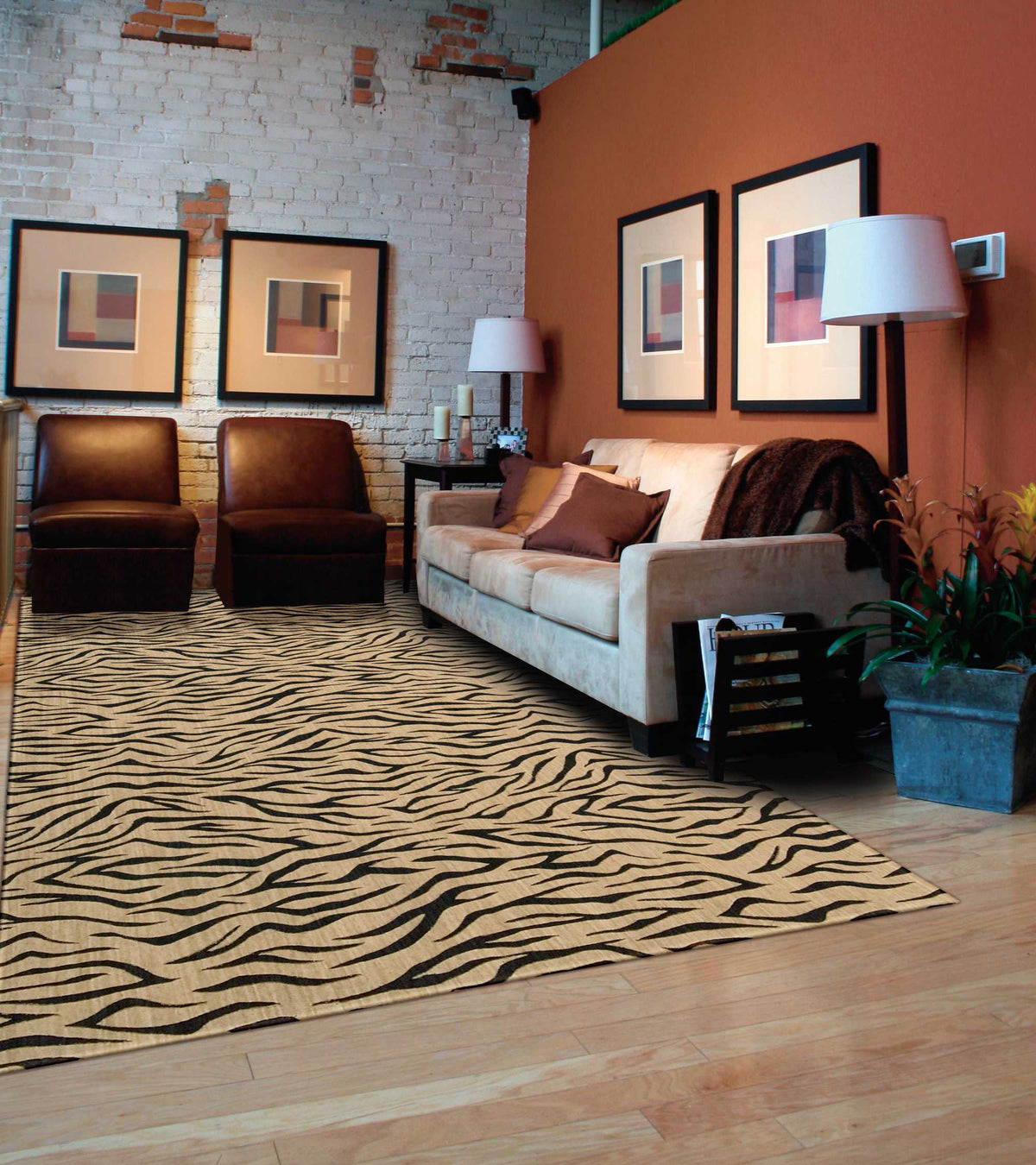 Cosmopolitan CS29 Beige Rug - room scene