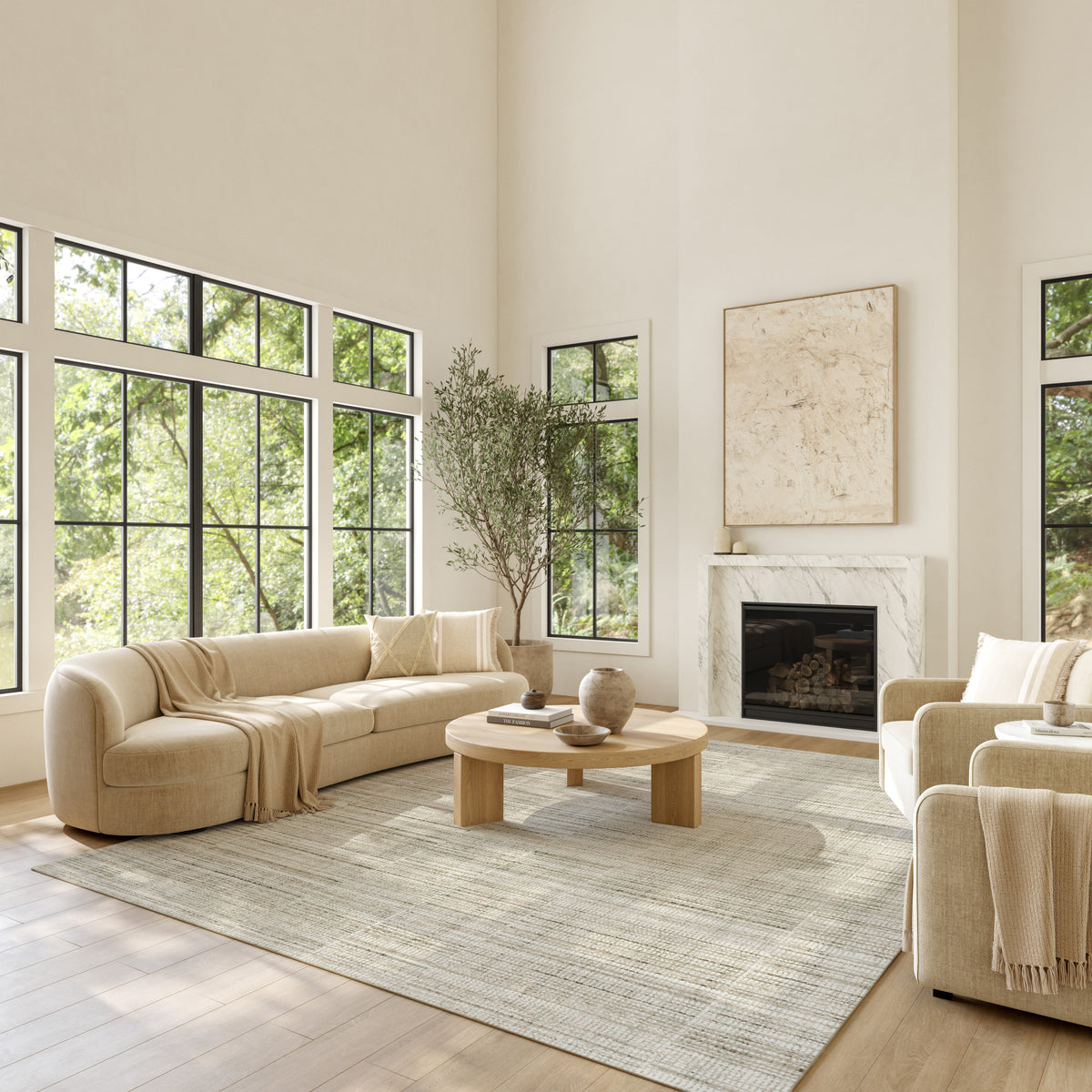 Soft Structure SOF01 Sage Rug - room scene